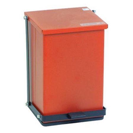 DETECTO Detecto Step-On Waste Can Receptacle; Red - 24 Quart Capacity Detecto-P-24R